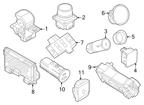 2022 Lincoln Aviator Parking Brake Diagram 1