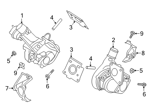 2020 Lincoln Aviator Turbocharger Diagram 1