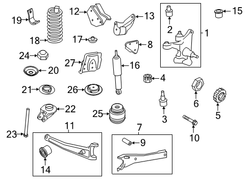 2019 Ford F-350 Super Duty SPRING - FRONT Diagram for 5C3Z-5310-H