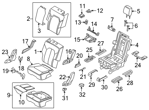 2022 Ford Expedition Second Row Seats Diagram 2