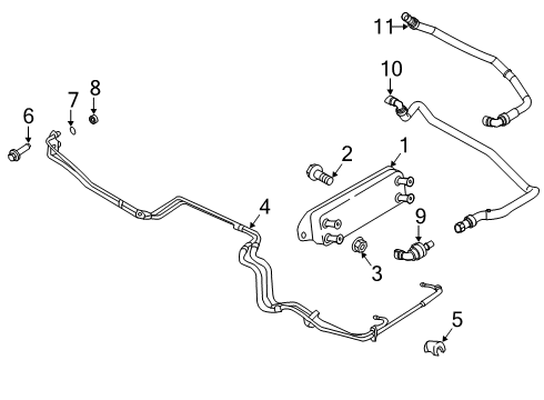 1984 Mercury Capri Tube Assembly Diagram for HC3Z-7R081-H