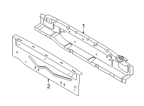 2022 Ford EcoSport Rear Body Diagram