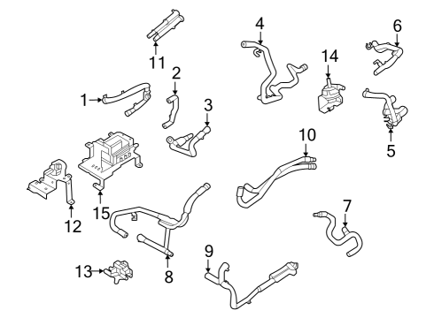 2022 Ford E-Transit HOSE Diagram for NK4Z-8A577-K