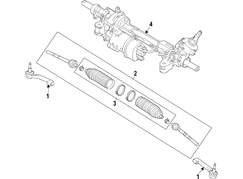 2021 Lincoln Aviator Steering Column & Wheel, Steering Gear & Linkage Diagram 5