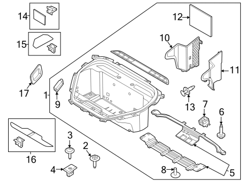 2021 Ford Mustang Mach-E Cargo Area Diagram 1