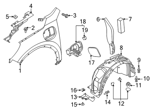 2021 Ford Escape Fuel Door Diagram 1