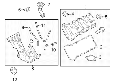 2024 Ford Mustang COVER - CYLINDER FRONT Diagram for JR3Z-6019-C