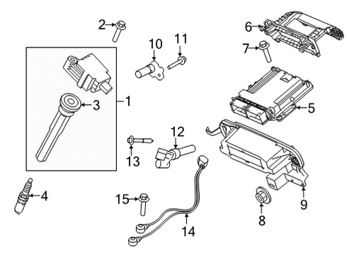 2022 Ford F-150 BRACKET Diagram for ML3Z-12A659-A