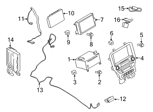 1990 Mercury Topaz Central Processing Unit Diagram for JL7Z-14G371-CCA