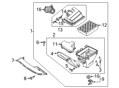 2020 Ford Fusion Filters Diagram 4