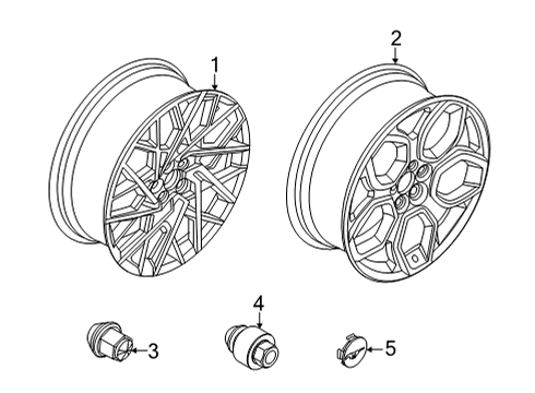 2023 Ford Mustang Mach-E Wheels Diagram 3