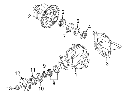 2020 Ford Expedition Carrier & Components - Rear Diagram 1