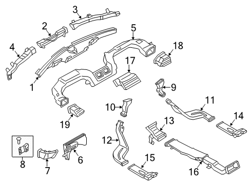 2020 Lincoln MKZ Ducts Diagram