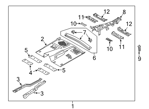 2020 Ford Police Interceptor Utility Floor Diagram