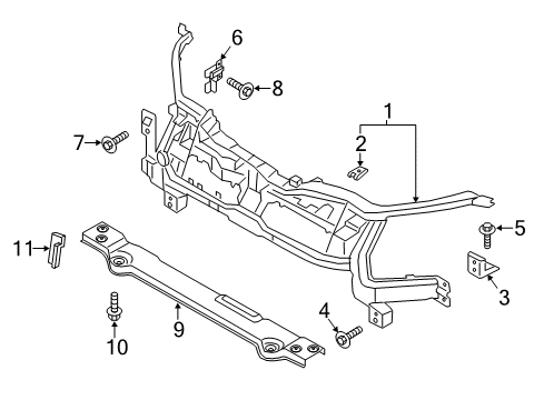 2021 Ford Transit REINFORCEMENT Diagram for NK3Z-8A284-A