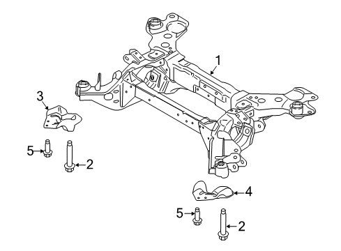 2021 Ford Edge Suspension Mounting - Rear Diagram 2