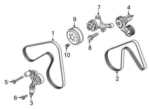 2021 Ford F-150 Belts & Pulleys Diagram 2