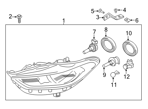 2020 Ford Fusion Headlamps Diagram 1