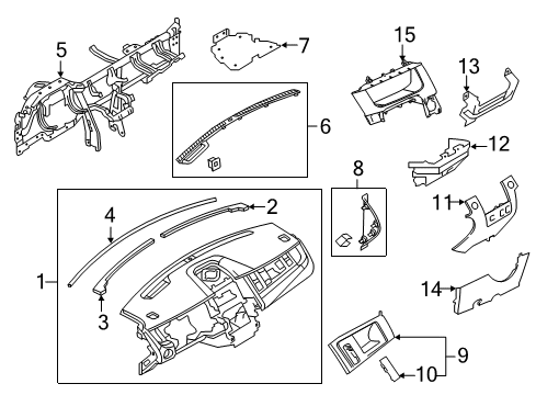 2019 Ford Police Interceptor Sedan Instrument Panel Diagram