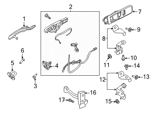 2021 Ford Police Interceptor Utility Rear Door Diagram 2