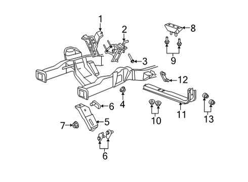 2021 Ford F-250 Super Duty SEAL Assembly - OIL Diagram for LC3Z-7052-C