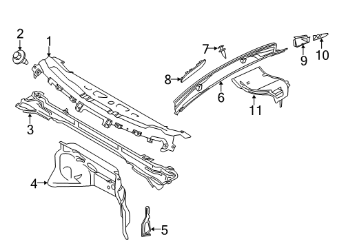 2023 Ford Transit Cowl Diagram