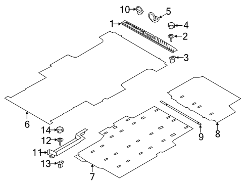 2022 Ford Transit PLATE - DOOR SCUFF Diagram for LK4Z-6111318-A