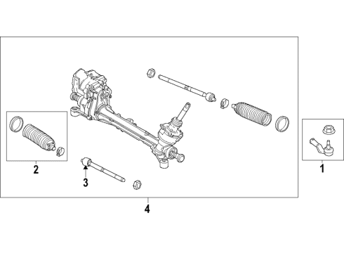 2023 Ford Transit Connect Steering Column & Wheel, Steering Gear & Linkage Diagram 3