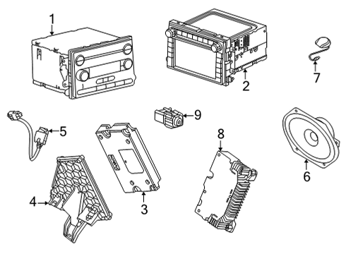 2023 Ford E-350/E-350 Super Duty Sound System Diagram