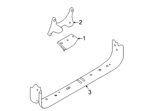 2023 Ford E-350/E-350 Super Duty Engine & Trans Mounting Diagram