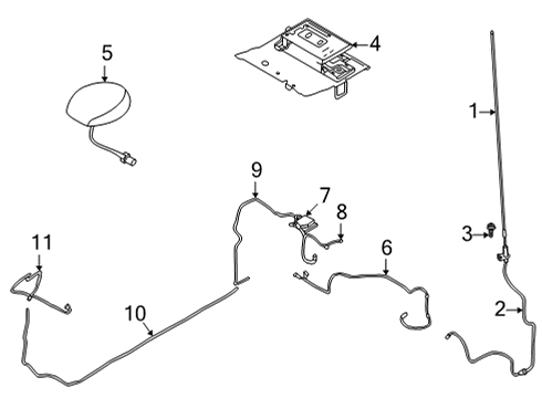 2023 Ford Bronco CABLE Diagram for M2DZ-19A397-C