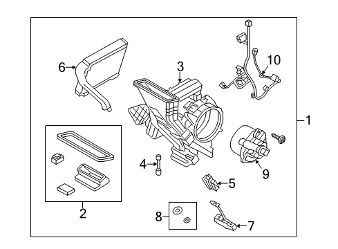 2021 Ford Transit A/C Evaporator Diagram 2