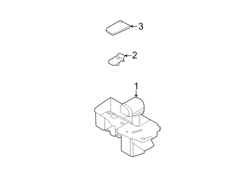 2022 Ford F-150 Lightning LEVER - GEAR SHIFT Diagram for NL3Z-7210-AD