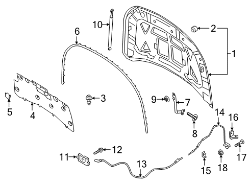 2021 Lincoln Corsair CABLE ASY - CONTROL Diagram for PJ6Z-16916-A