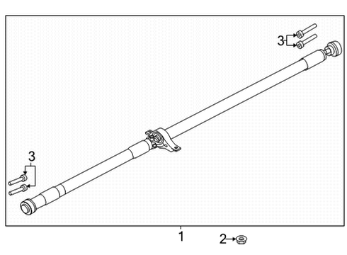 2020 Lincoln Corsair Drive Shaft - Rear Diagram