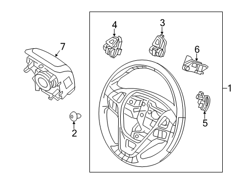 2019 Ford Police Interceptor Sedan Steering Column & Wheel, Steering Gear & Linkage Diagram 6