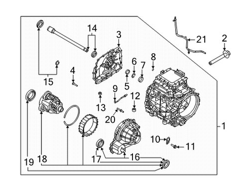 2021 Ford Mustang Mach-E Traction Motor Components Diagram 4