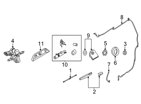 2023 Ford Bronco Sport Wiper & Washer Components Diagram 1