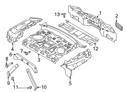 2020 Lincoln MKZ Rear Body Diagram