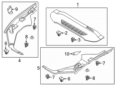 2021 Ford Mustang Mach-E Cargo Area Diagram 2