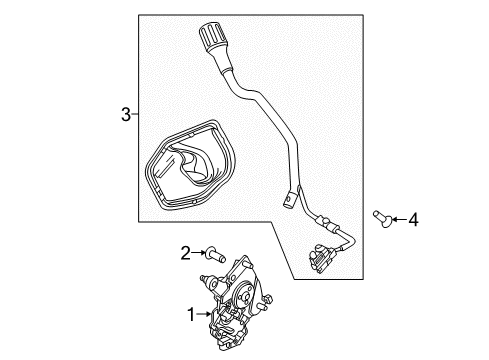 2019 Ford Police Interceptor Utility Shifter Housing Diagram