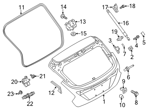 2013 Ford Focus SWITCH ASY Diagram for BM5Z-54432A38-B