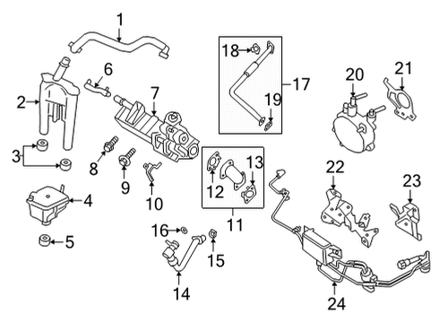 2021 Ford F-150 BOOSTER ASY - BRAKE Diagram for PL3Z-2005-A