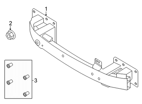 2023 Ford Mustang Mach-E Bumper & Components - Front Diagram 3