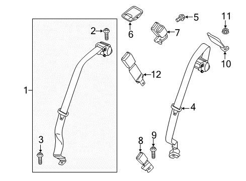 2020 Ford Fusion Seat Belt Diagram 3