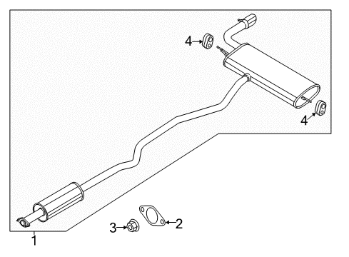 2020 Ford Fusion Exhaust Components Diagram 4