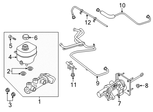 2021 Ford F-350 Super Duty Dash Panel Components Diagram 1