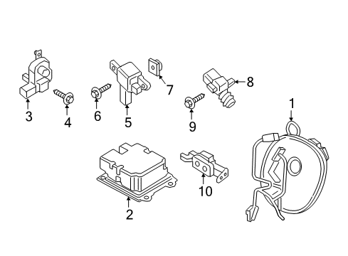 2020 Lincoln Continental Air Bag Components Diagram 2