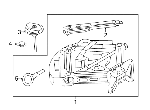 2019 Ford Police Interceptor Utility Jack & Components Diagram