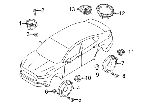 2020 Ford Police Responder Hybrid Sound System Diagram 2